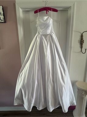 Kathryn Elizabeth "Teddy" Strapless Ruched Satin Ballgown